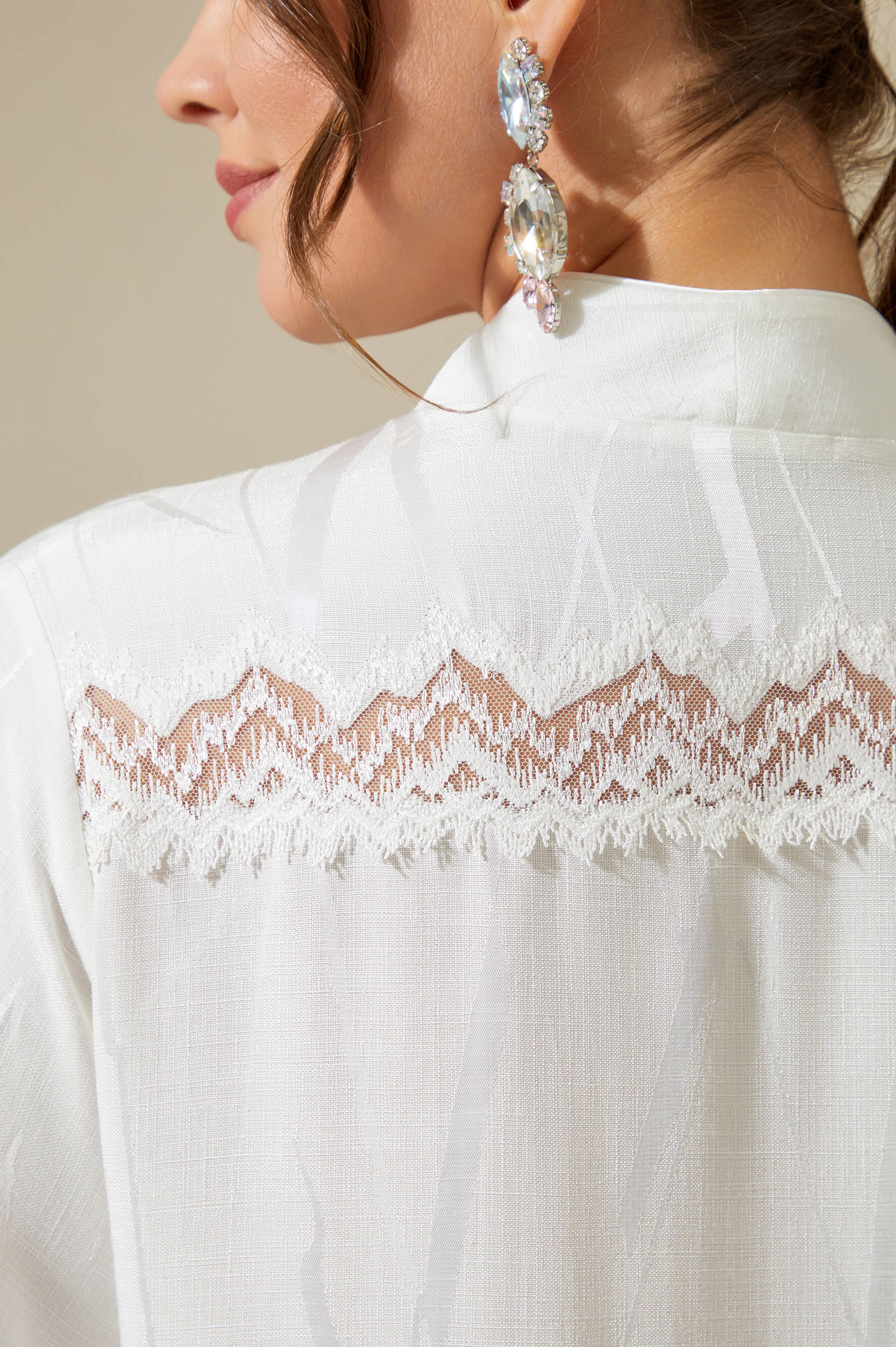 Eira - Long Zippered Dress - Off White