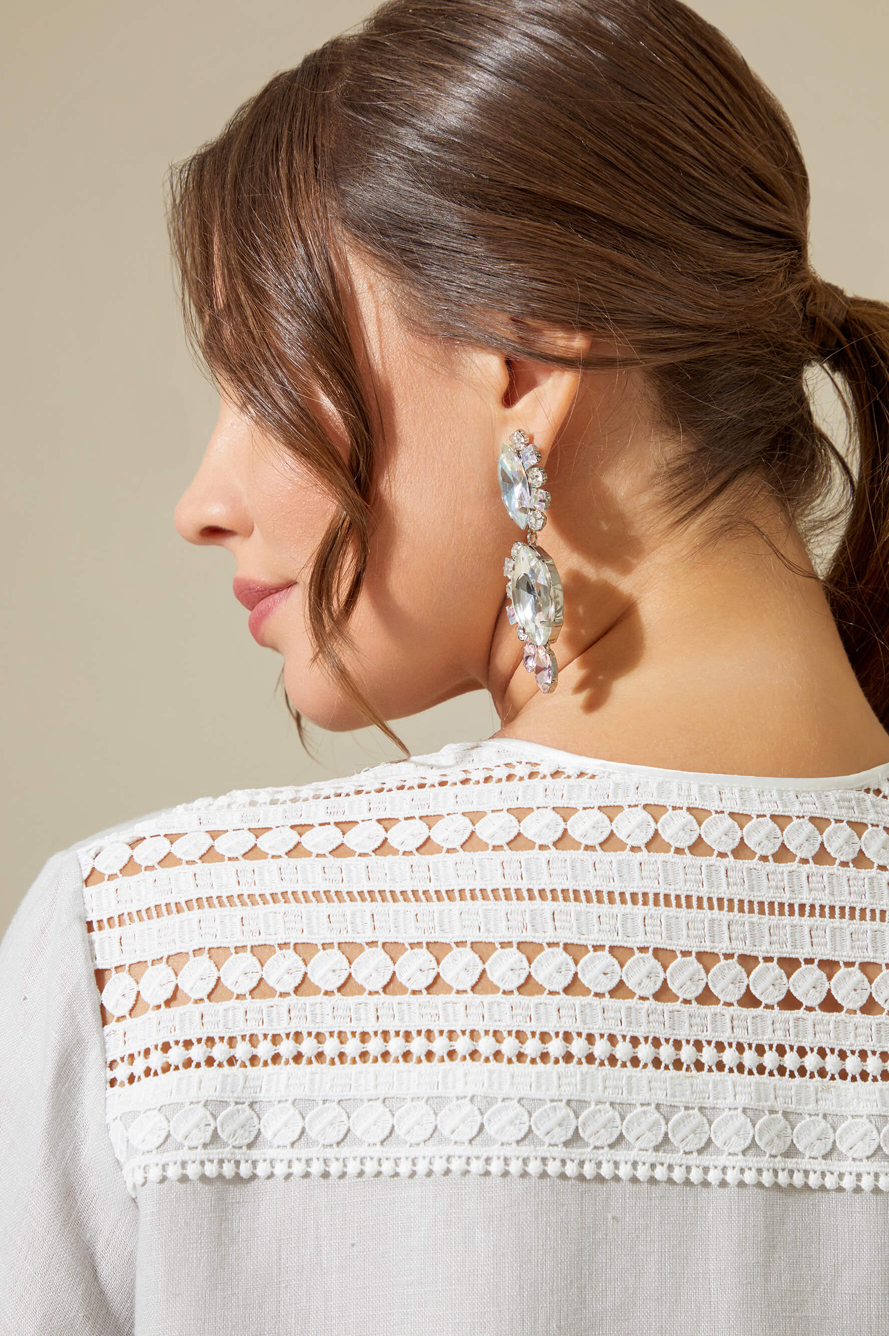 Lydia - Linen Long Zippered Dress - Light Grey