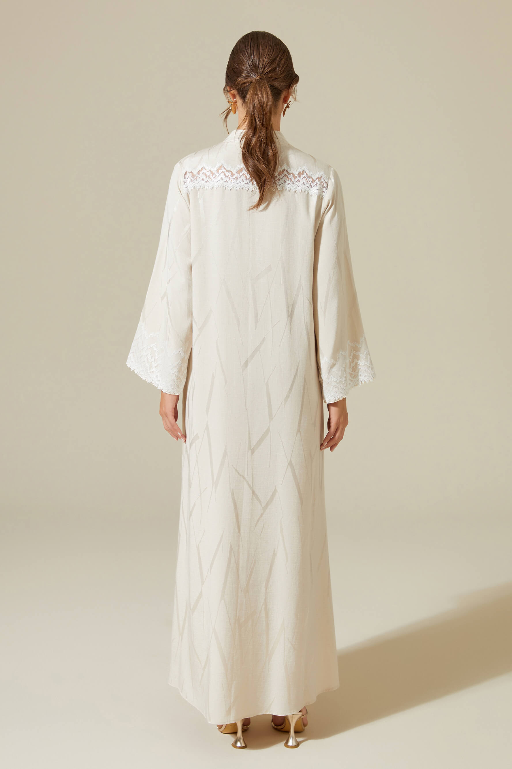 Eira - Long Zippered Dress - Beige