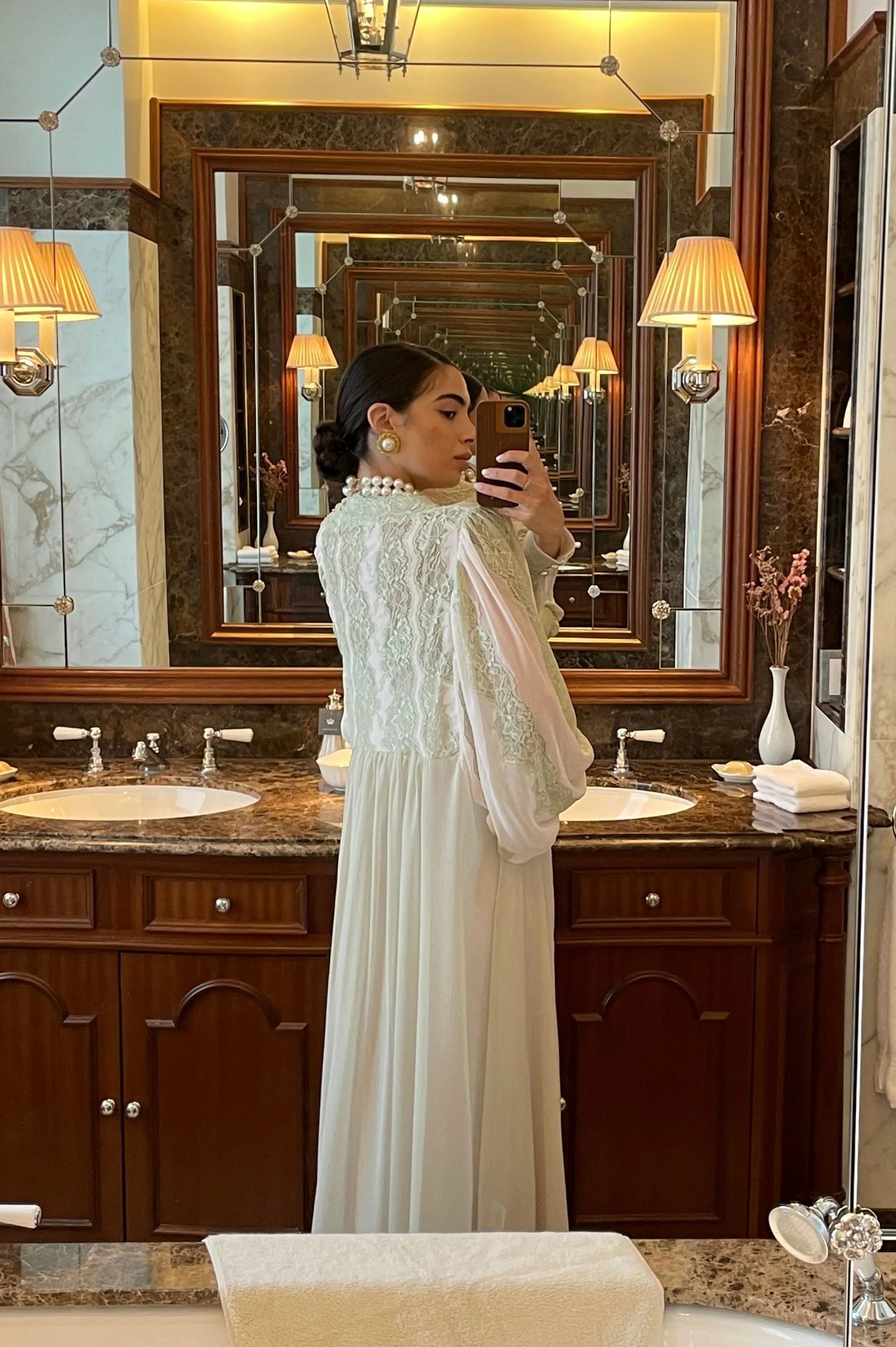 Carina Silky Robe Set Light Pink