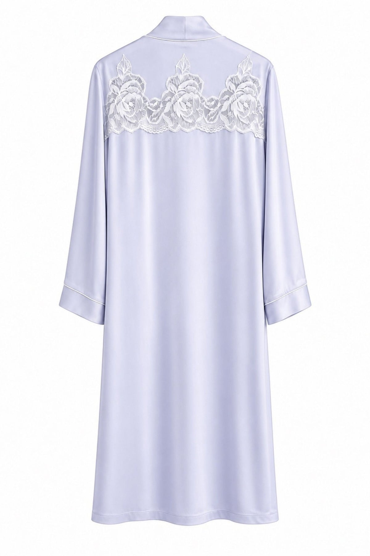 Caroline Silky Robe Set Ice Blue