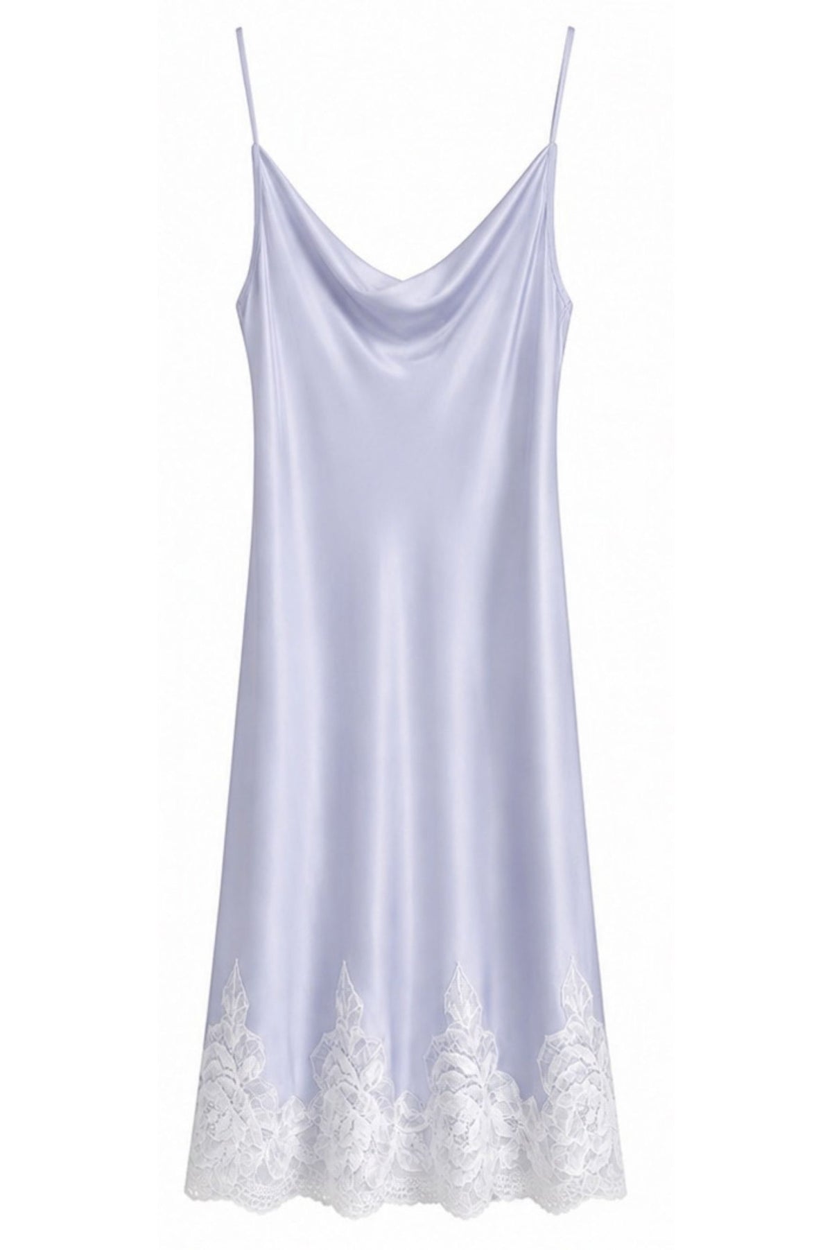 Caroline Silky Robe Set Ice Blue