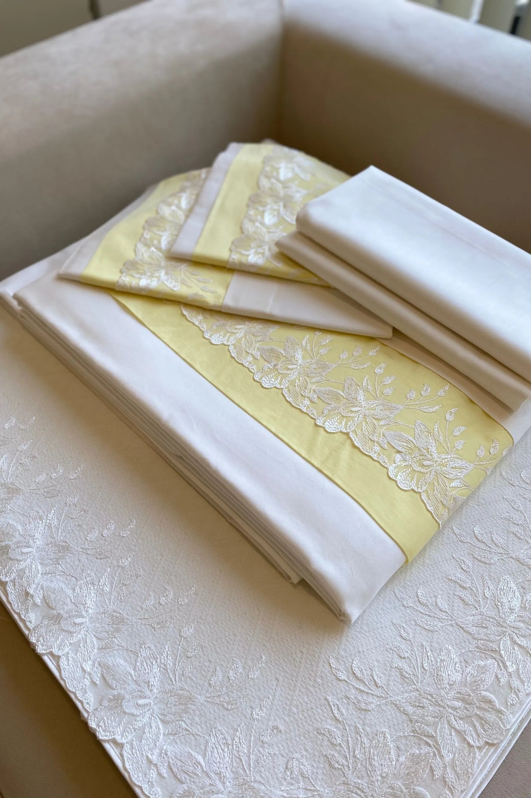 Organic Cotton Bedding Set Yellow