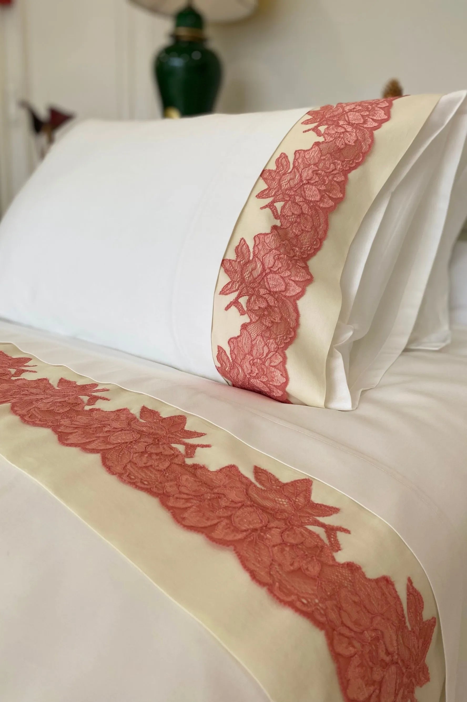 Organic Cotton Bedding Set Coral