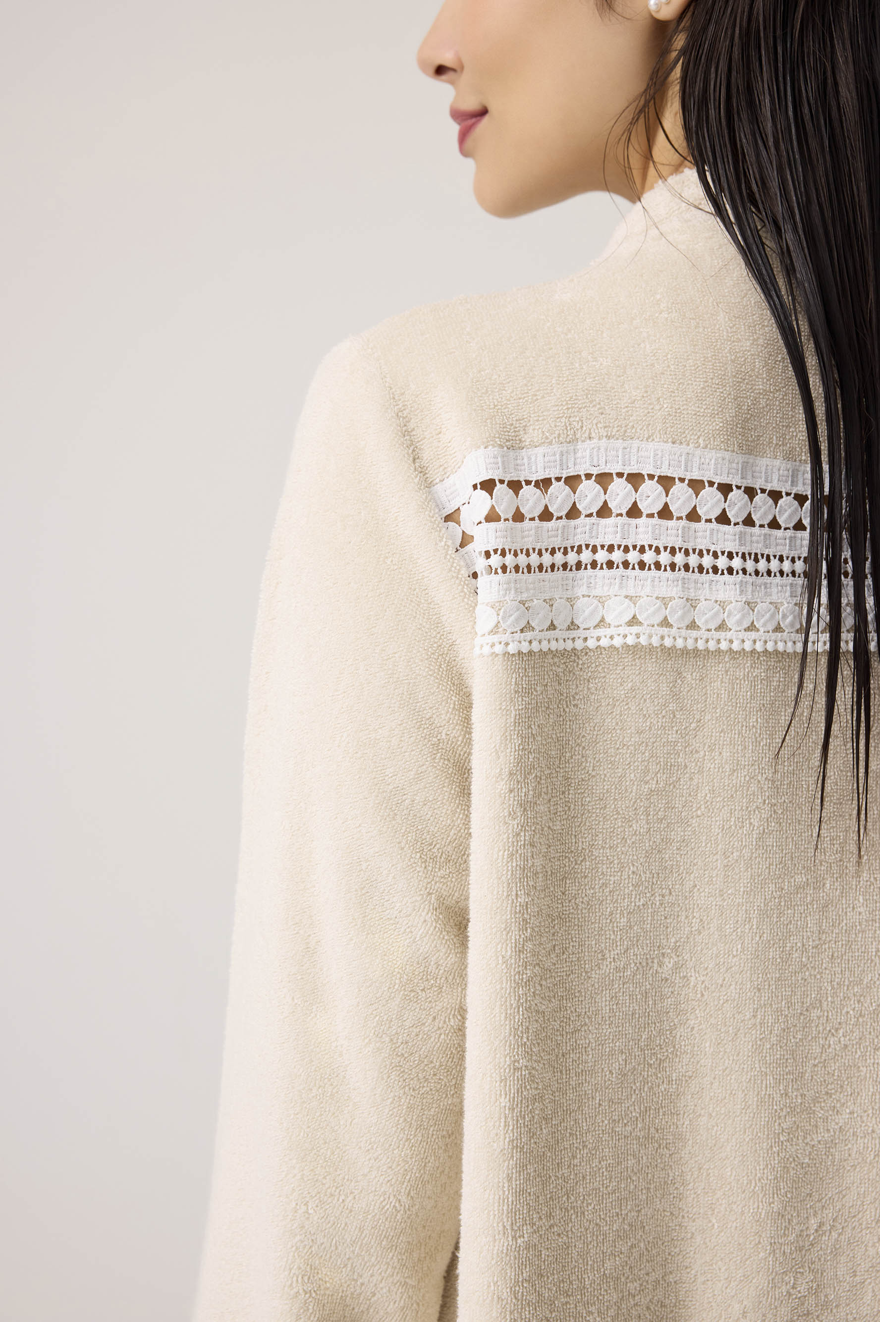 Selene Cotton Bathrobe Beige