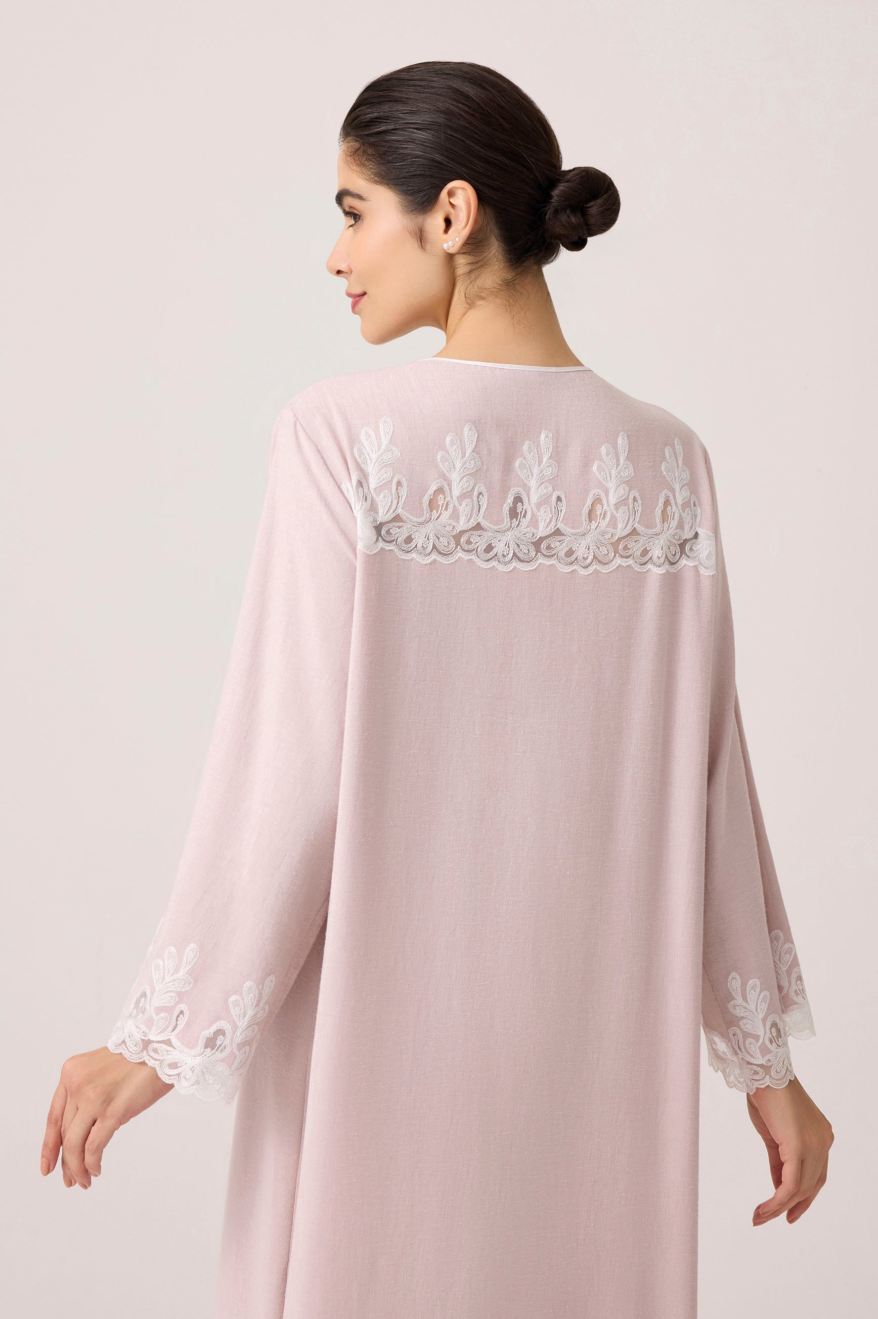 Laila Linen Dress Powder