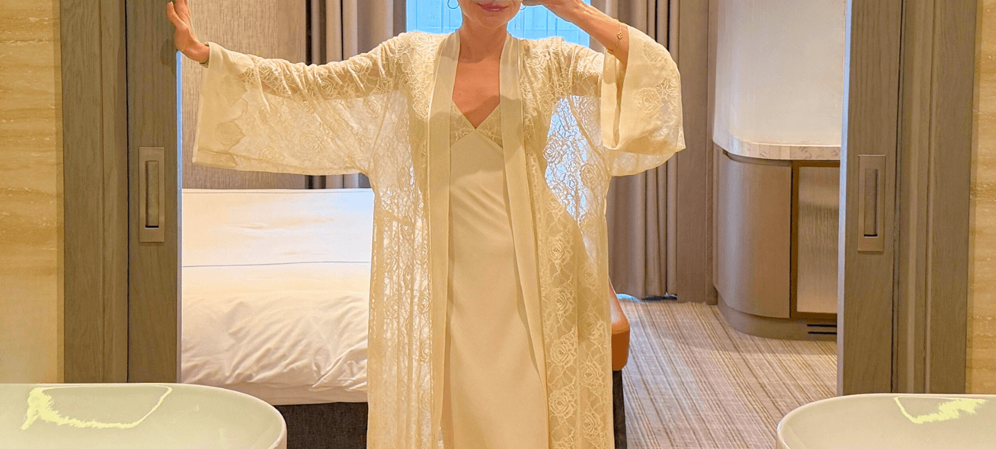 Elegant bridal collection banner featuring a luxury ivory gown with intricate hand-made, lace details and traditional craftsmanship.