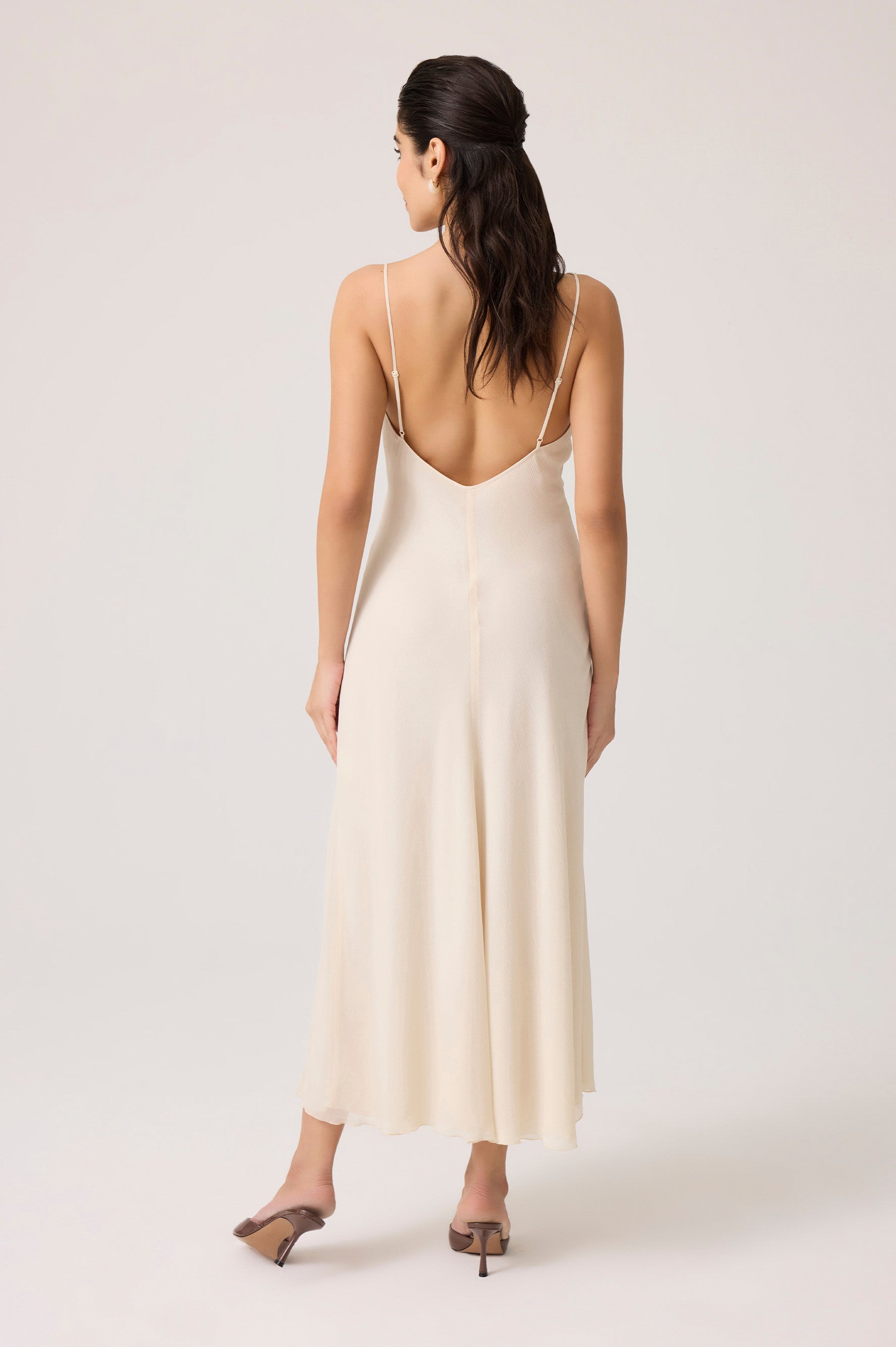Lumi Silky Chiffon Robe Set Honey