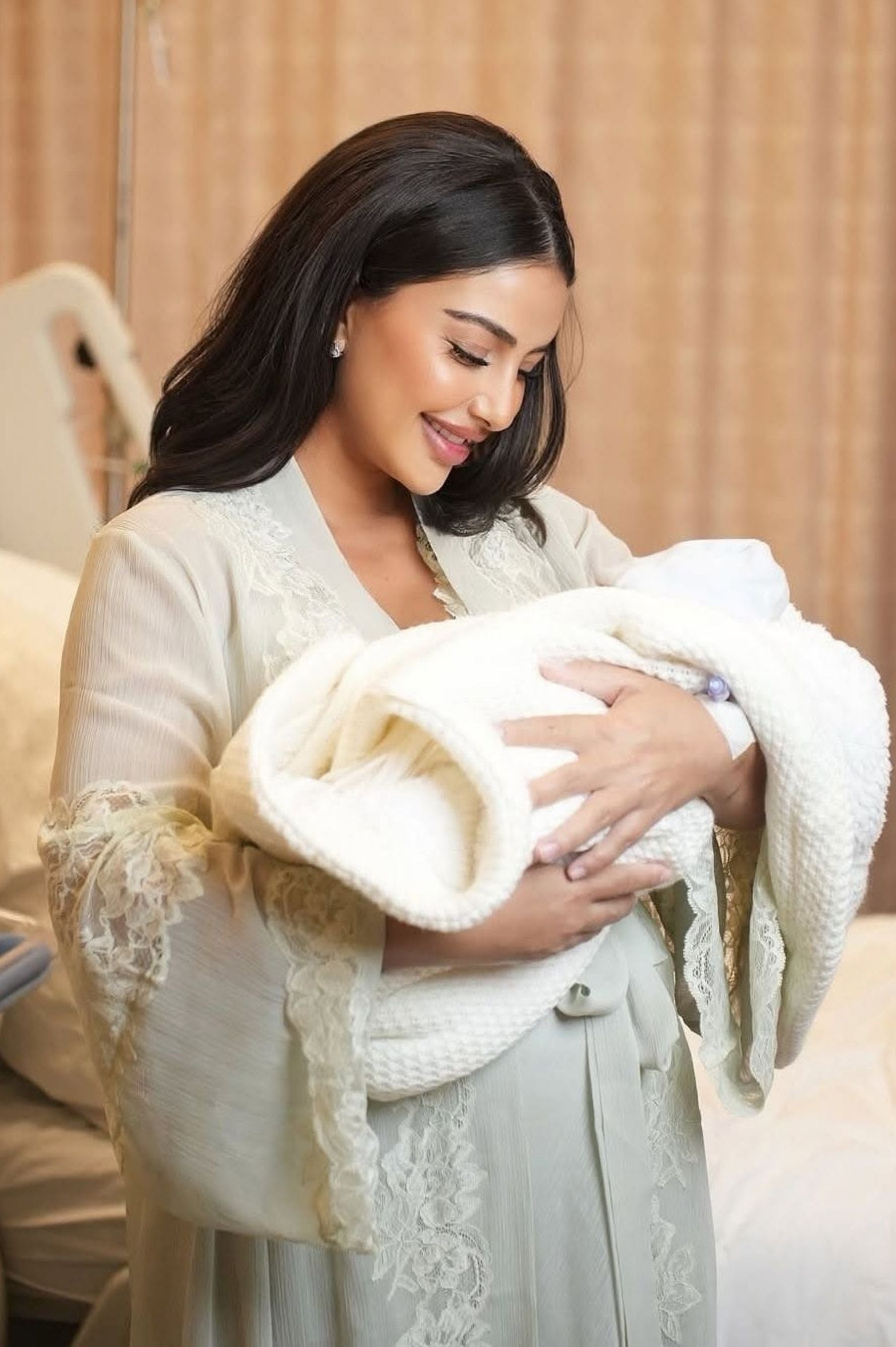 Lois Silky Chiffon Robe Set Sage Green