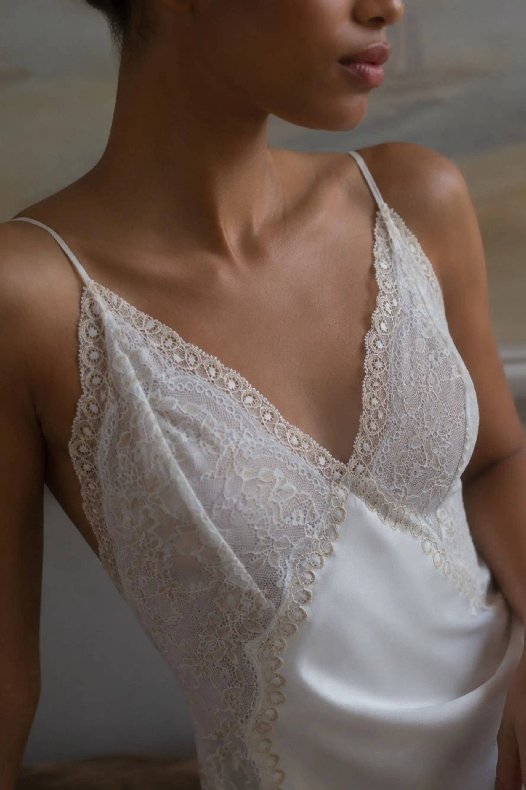 Sera Nightgown with lace detail