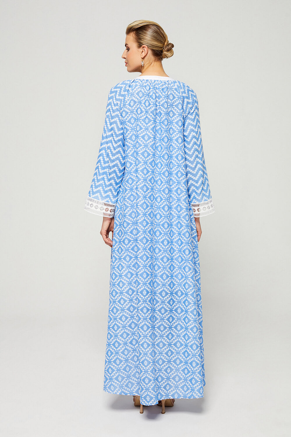 Huda-Luxury Cotton Trimmed Dress