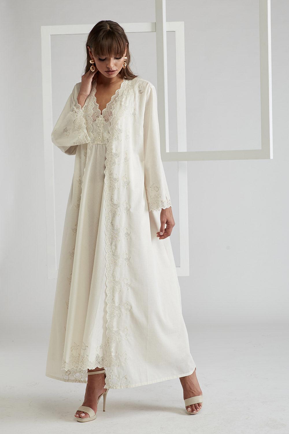 Cotton Voile Robe Set Honey - Marigold – Bocan Couture