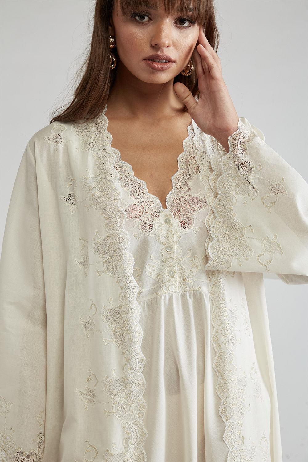 Cotton Voile Robe Set Honey - Marigold - Bocan