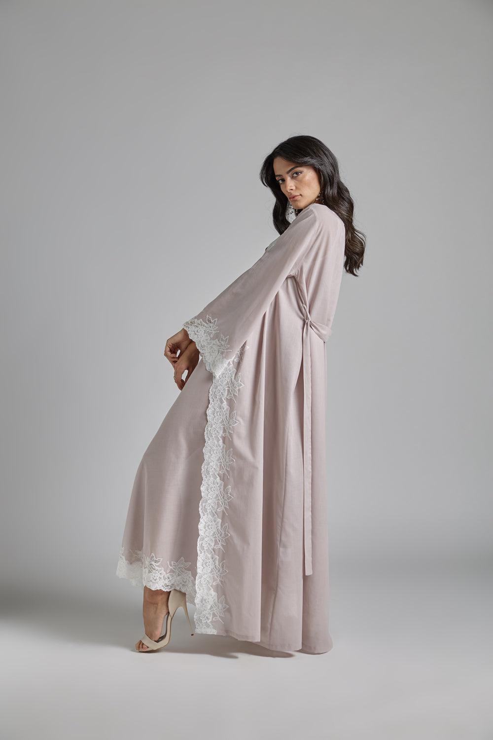 Cotton Vual Robe Set Powder - Reina - Bocan