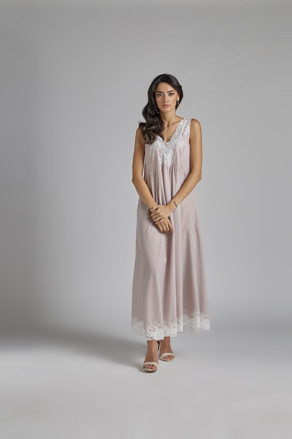 Cotton Vual Robe Set Powder - Reina - Bocan