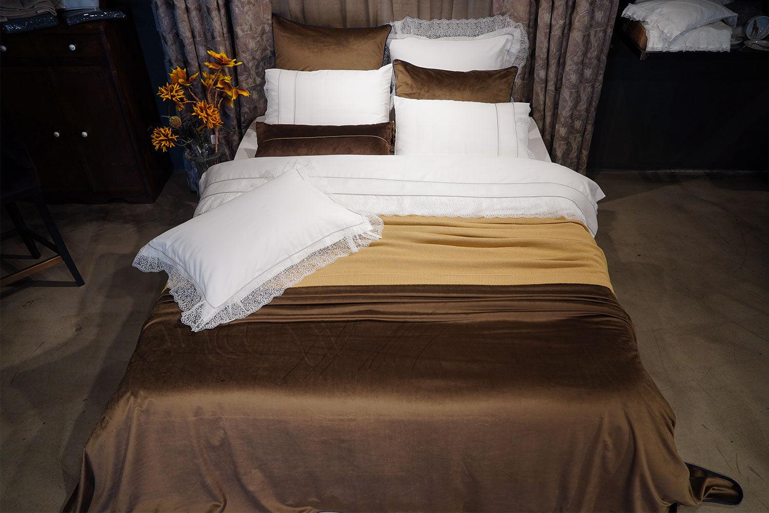 Organic Cotton Bedding Set Beige - Amber - Bocan