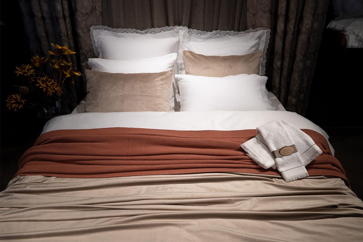 Organic Cotton Bedding Set Beige - Asos - Bocan