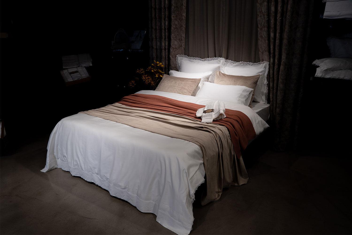 Organic Cotton Bedding Set Beige - Asos - Bocan