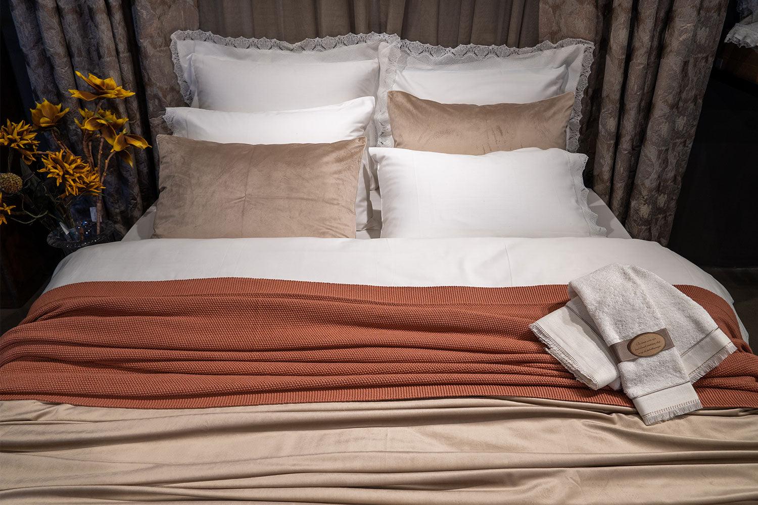 Organic Cotton Bedding Set Beige - Asos - Bocan
