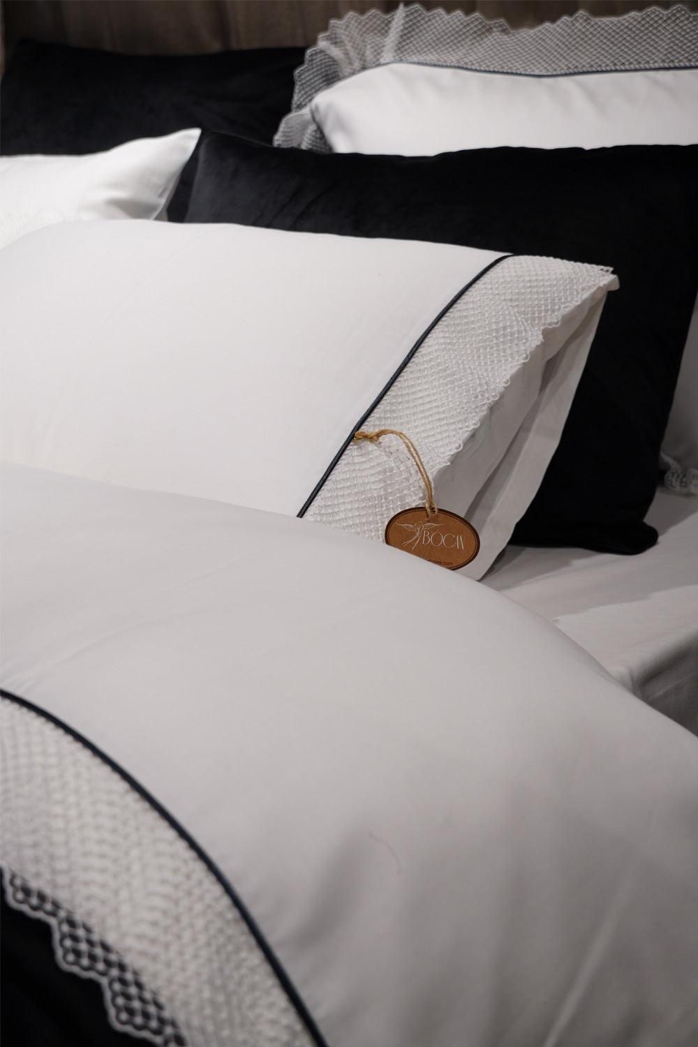 Organic Cotton Bedding Set Black - Virgo - Bocan