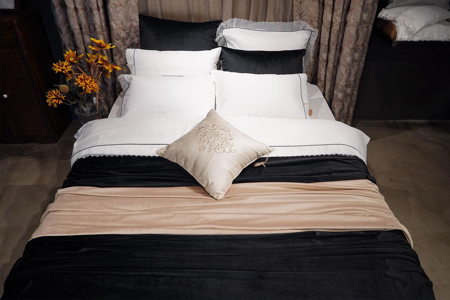 Organic Cotton Bedding Set Black - Virgo - Bocan