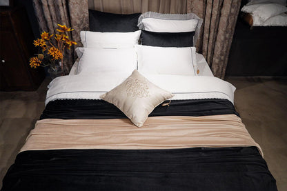 Organic Cotton Bedding Set Black - Virgo - Bocan