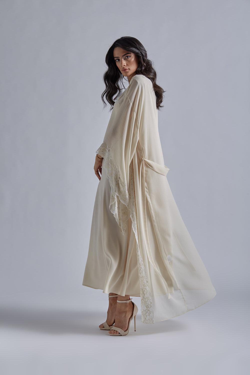 Silk Chiffon Robe Set Honey - Miel in Gold - Bocan