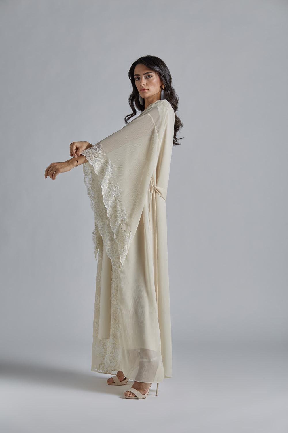 Silk Chiffon Robe Set Honey - Miel in Gold - Bocan