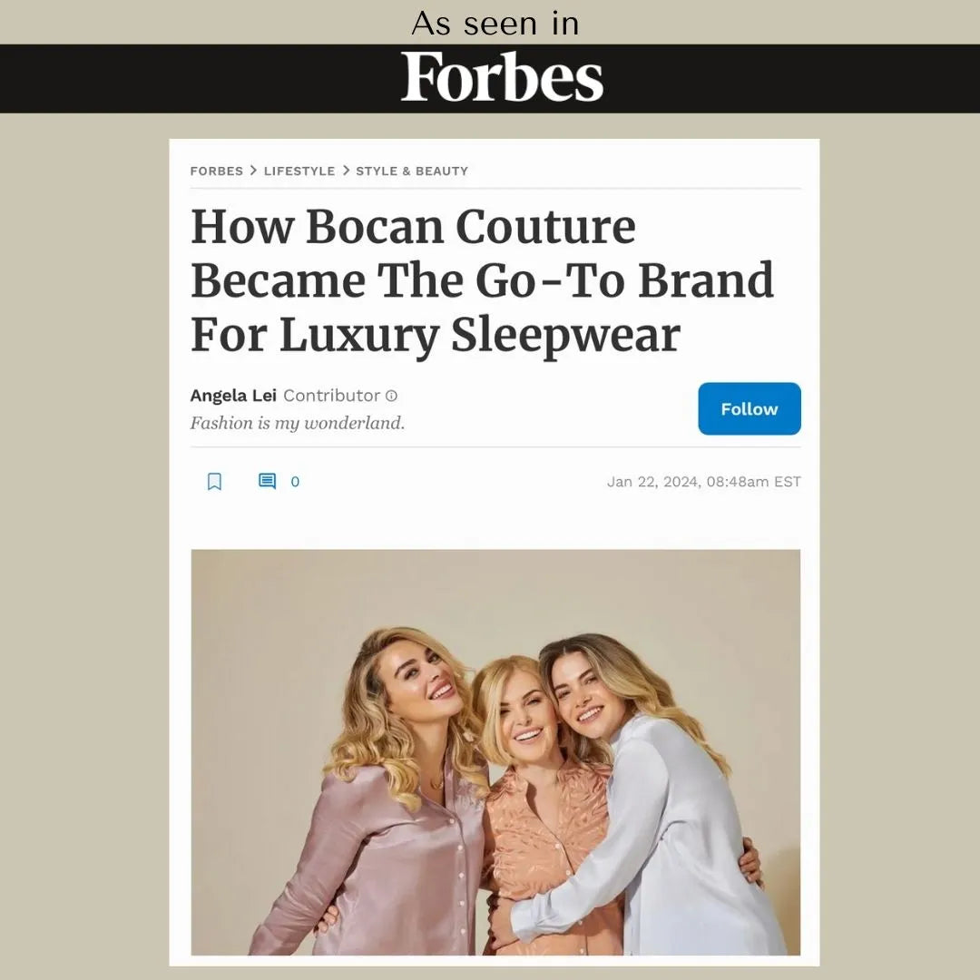 Bocan Couture at Forbes as Go-To Brand For Luxury Sleepwear