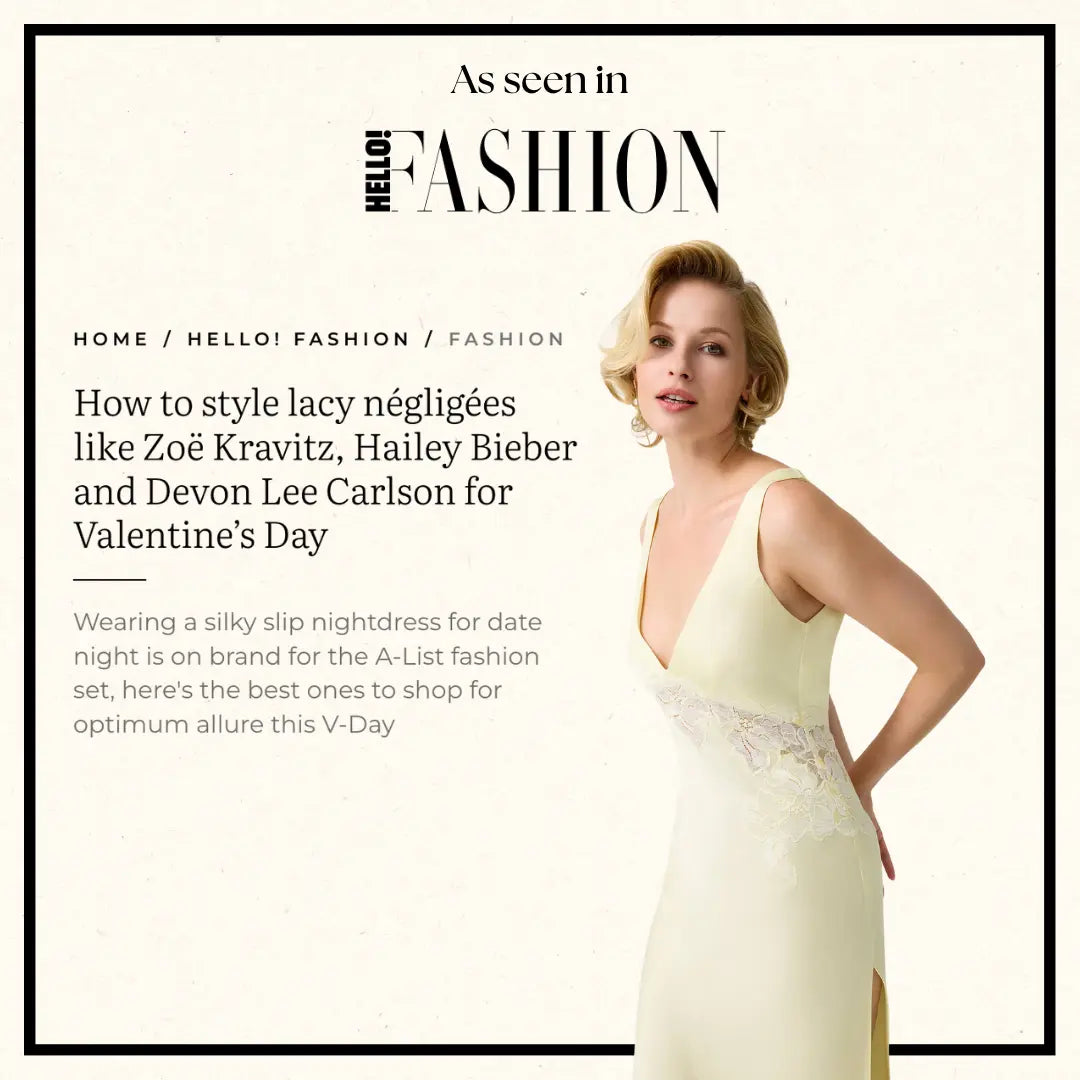 Bocan in HELLO! Fashion: The Lace Slip Dress Is Right Where It Should Be