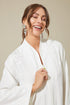 Luxury off white silky rayon dress by Bocan Couture