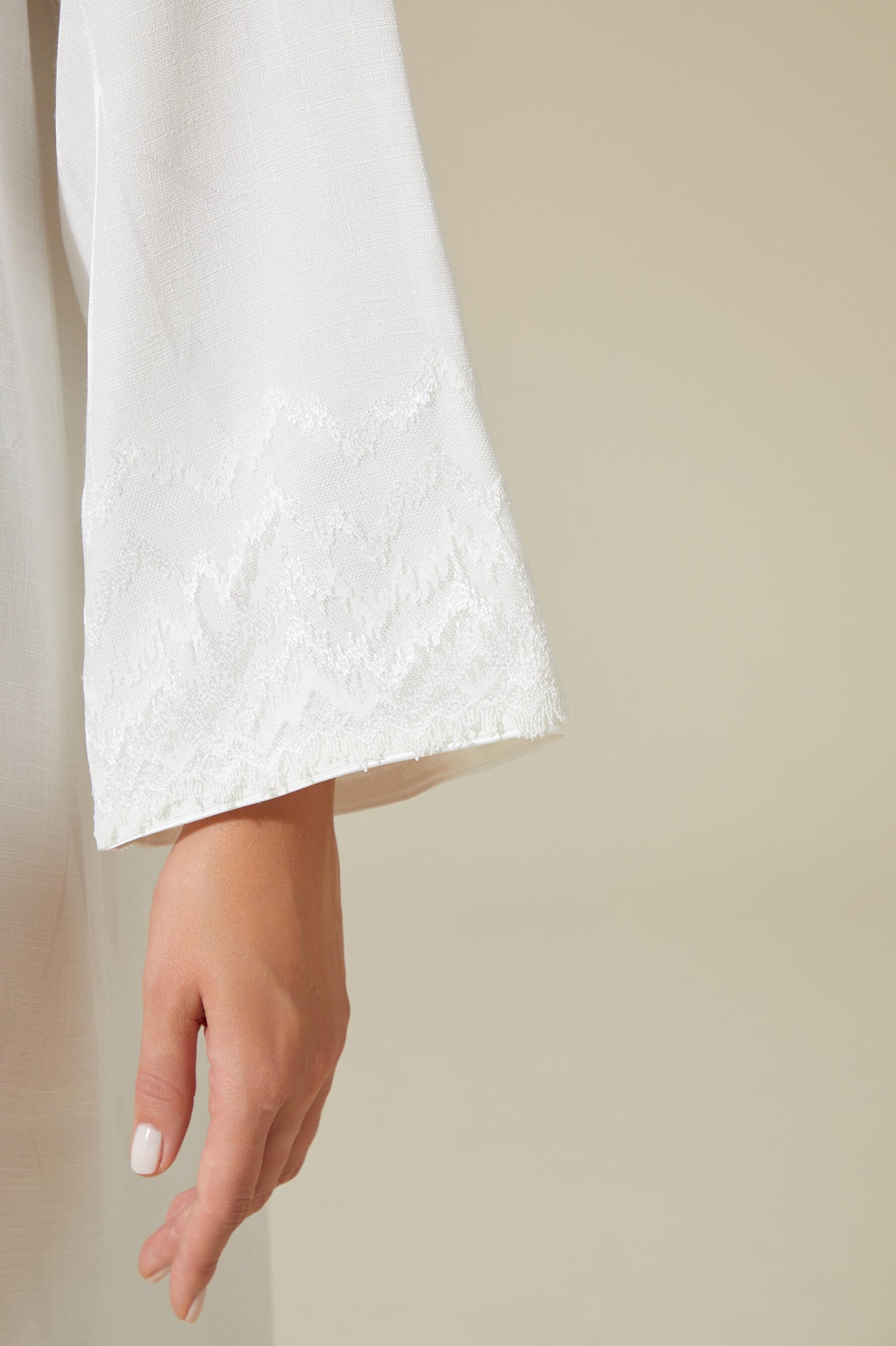 Eira - Linen Long Zippered Dress - Off White