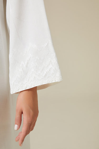 Eira - Long Zippered Dress - Off White