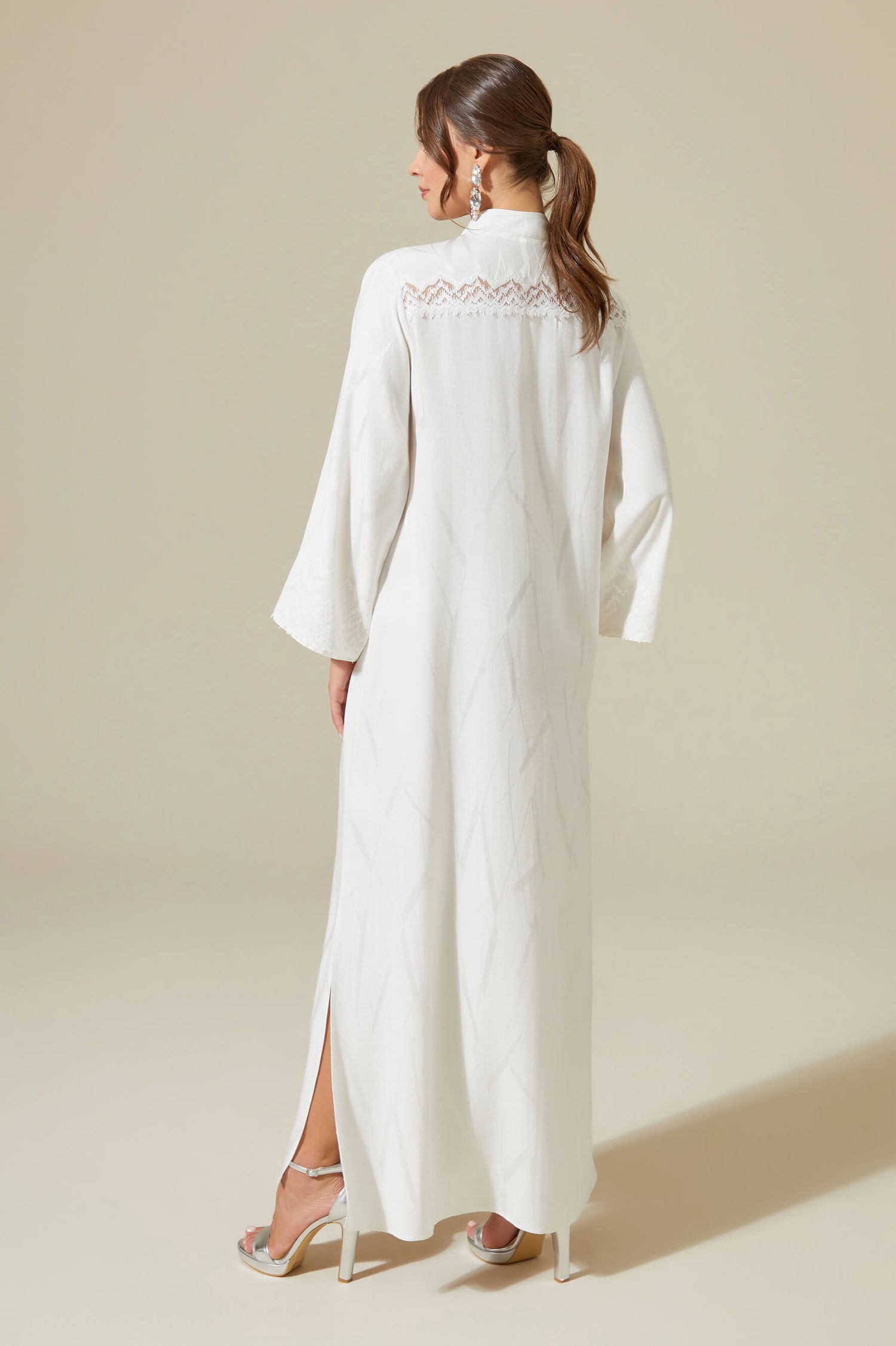 Eira - Long Zippered Dress - Off White