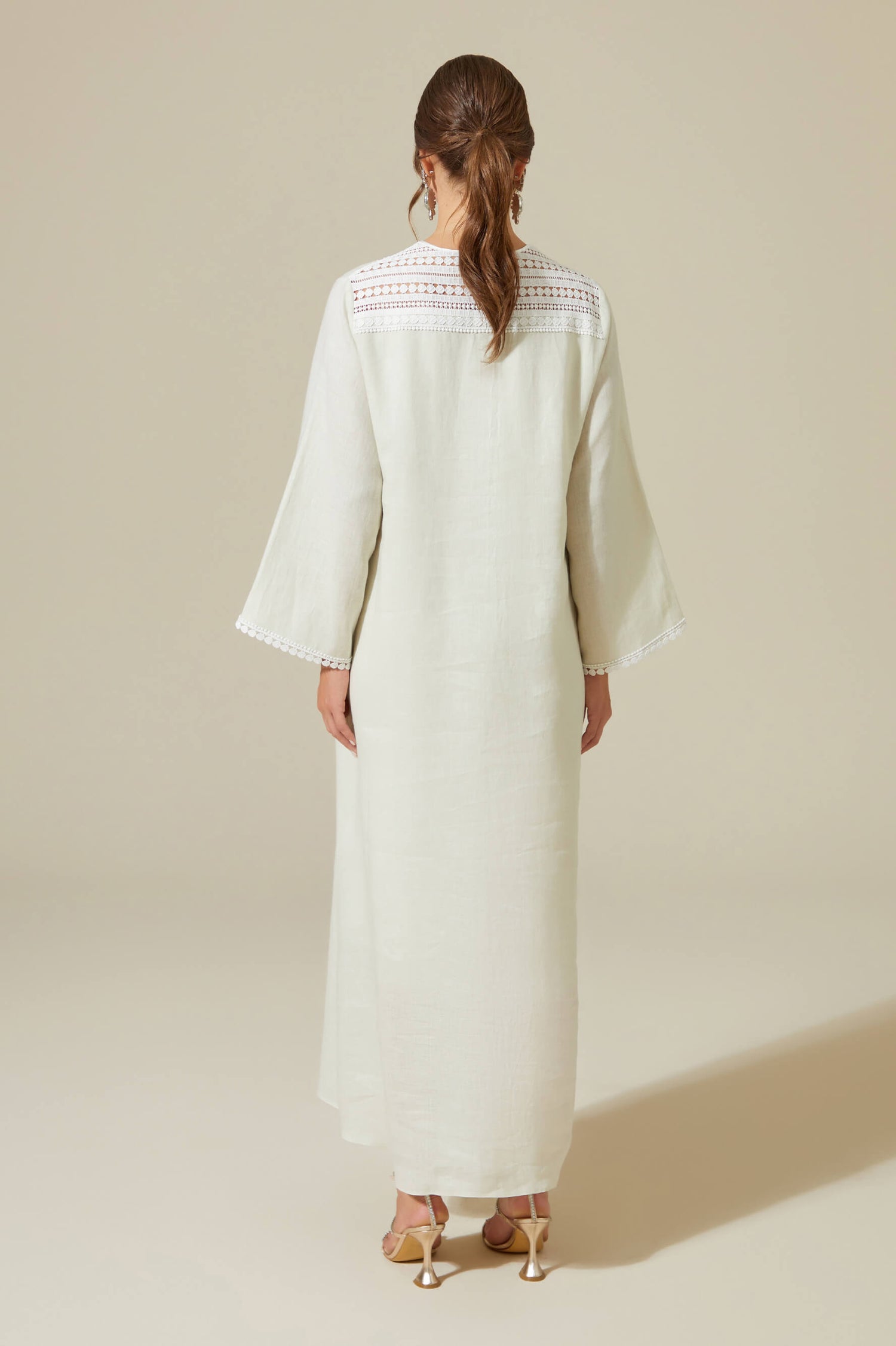 Lydia Linen Dress Nile Green, XS-S Lydia Linen Dress Nile Green, XS-S