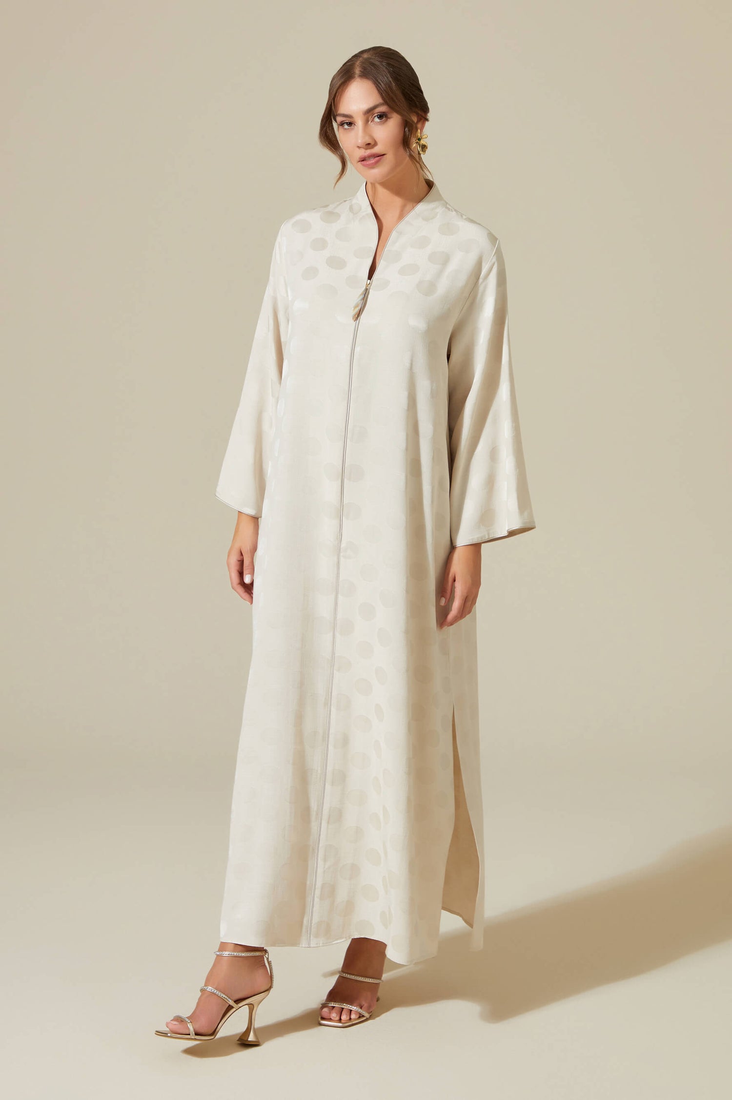 Luv the Petite Zippered Dress Beige Bocan Luv the Petite Zippered Dress Beige Bocan