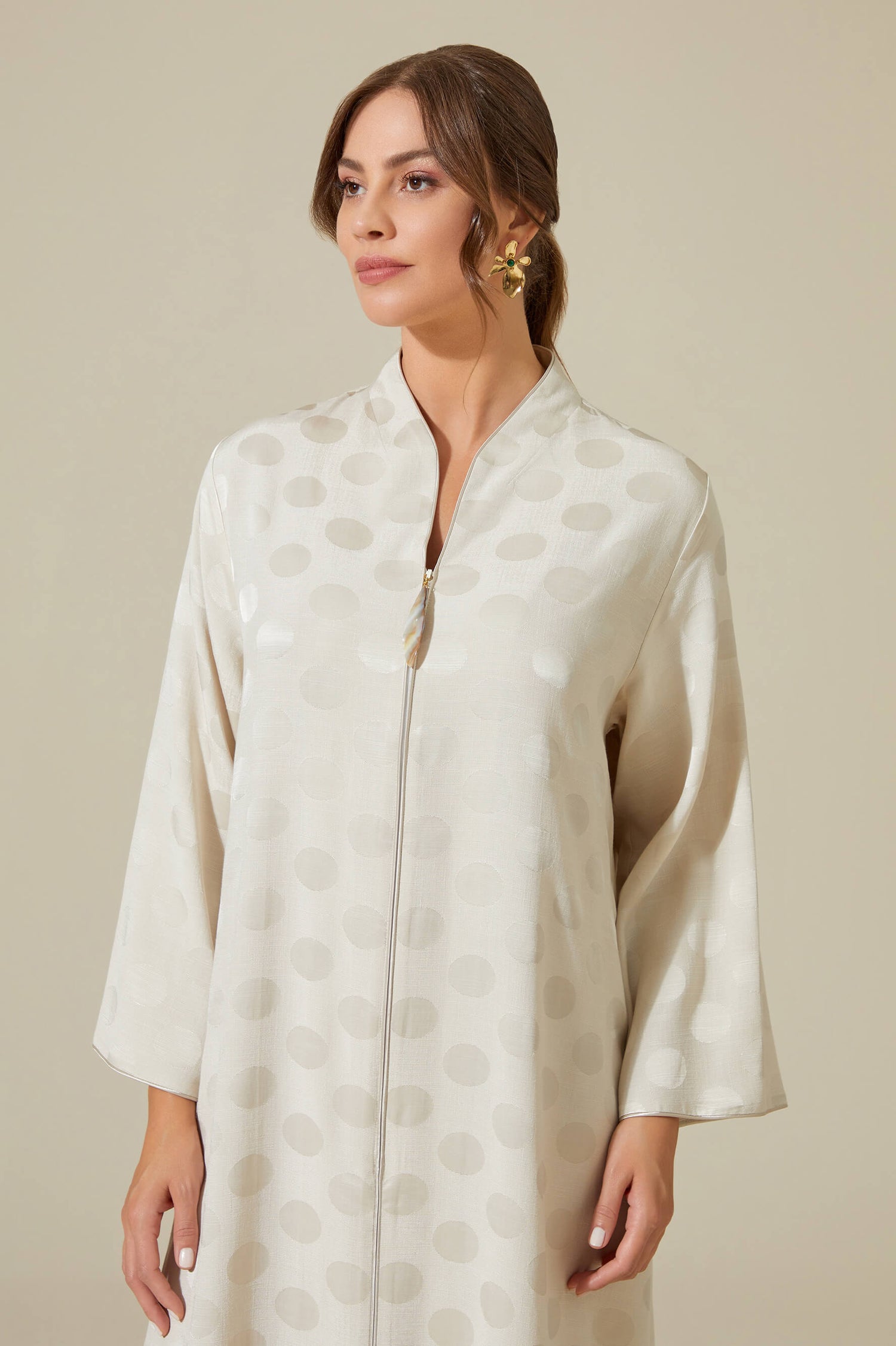 Luv the Petite Zippered Dress Beige Bocan Luv the Petite Zippered Dress Beige Bocan