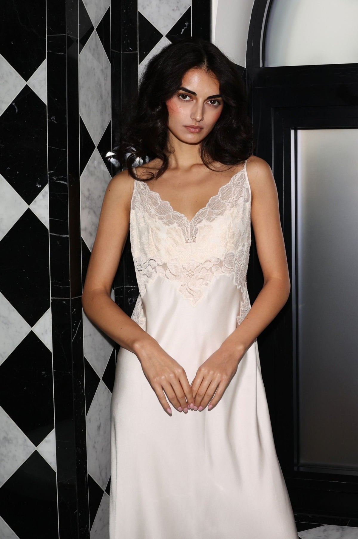 Victoria silky Nightgown Vanilla