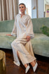 Luxury beige linen dress by Bocan Couture