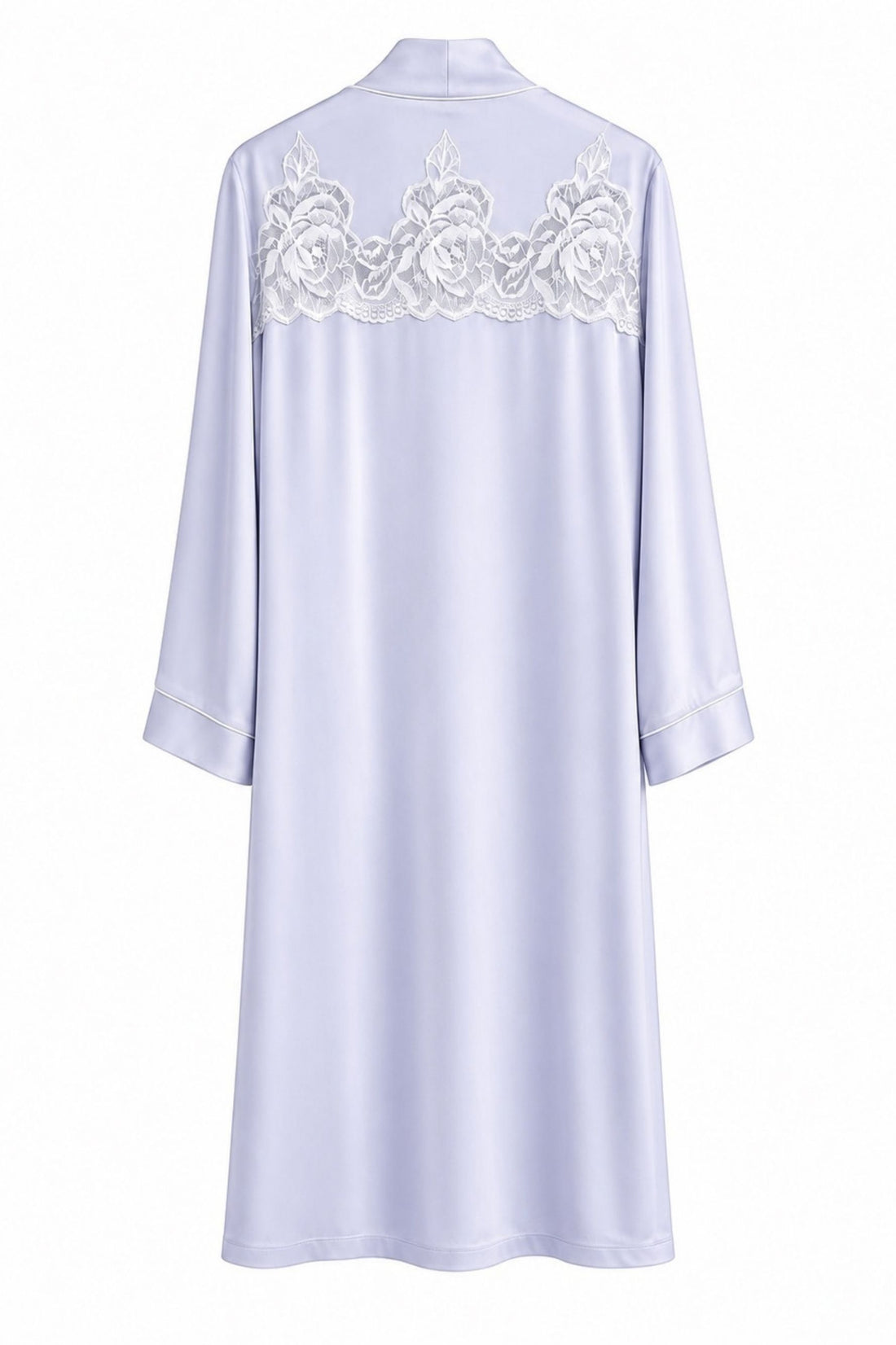 Caroline Silky Robe Set Ice Blue