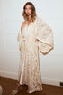 Elarose Silk Robe Set Vanilla Rose Silk — Bocan Couture luxury nightwear