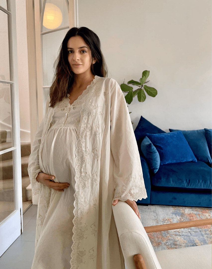 Maternity cami nightgown with lace, Pyjamas and Loungewear