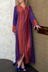 Cassia Silk Zippered  Dress Purple Red Silk — Bocan Couture luxury nightwear