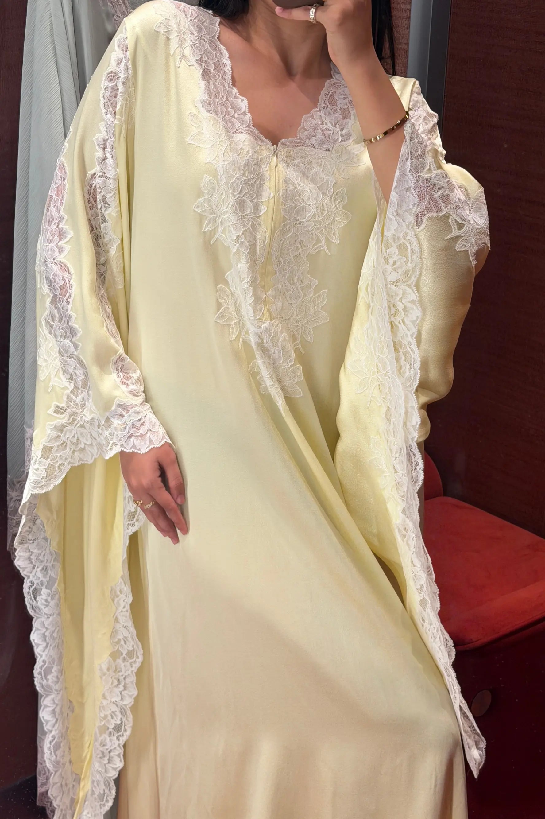Adelaide Silky Dress Butter Yellow