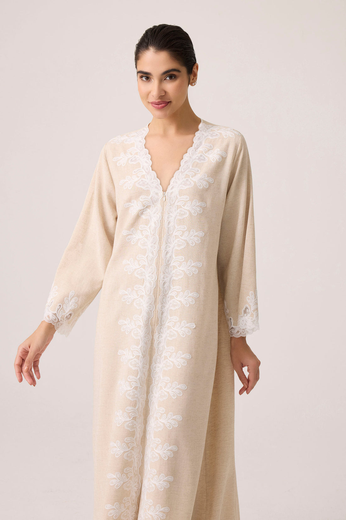 Laila Linen Dress Beige
