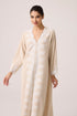 Luxury beige linen dress by Bocan Couture