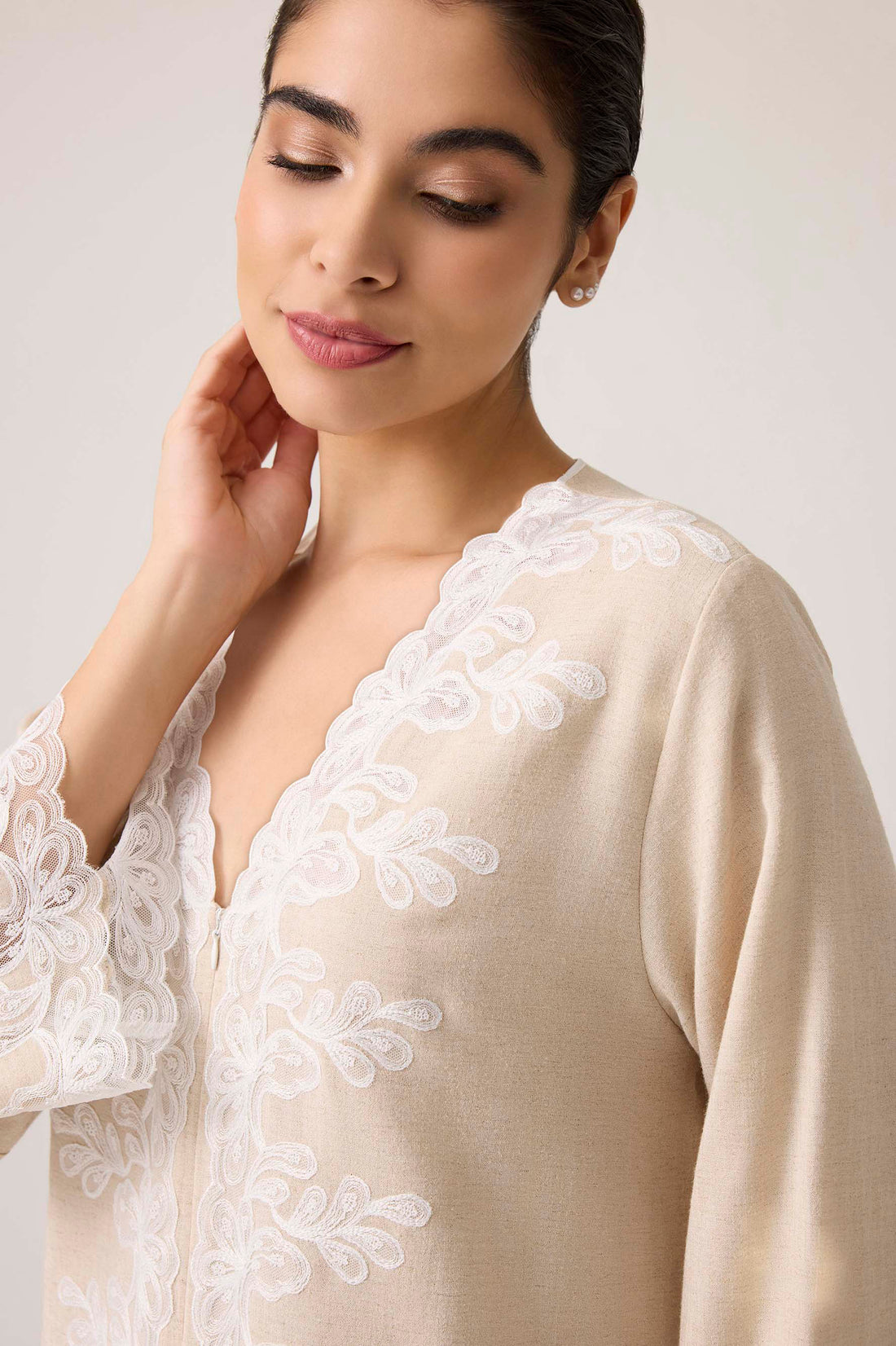 Laila Linen Dress Beige