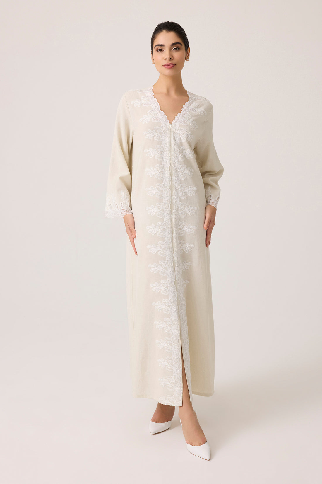 Laila Linen Dress Nile Green