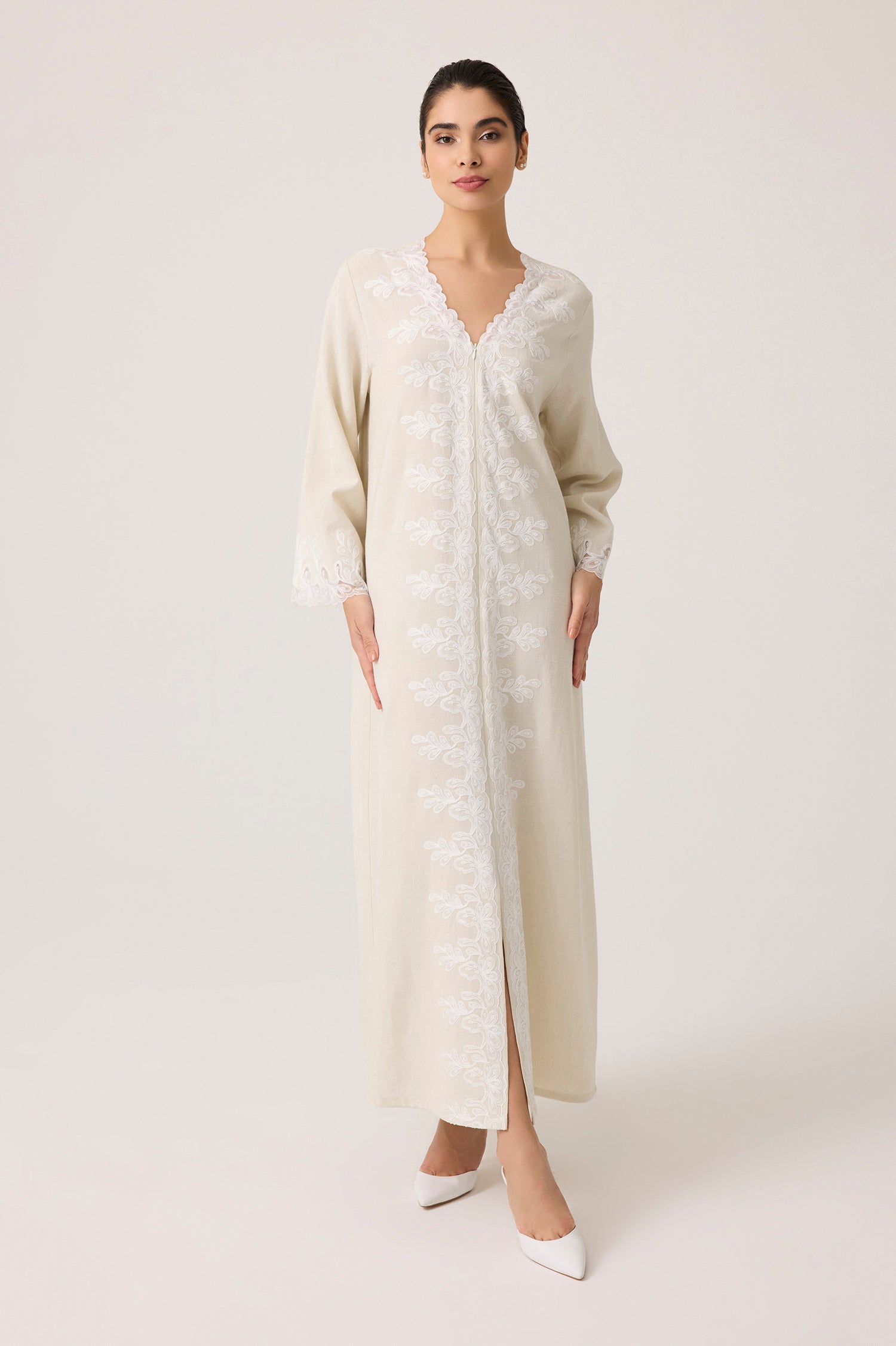 Laila Linen Dress Nile Green