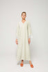 Luxury beige cotton bathrobe by Bocan Couture